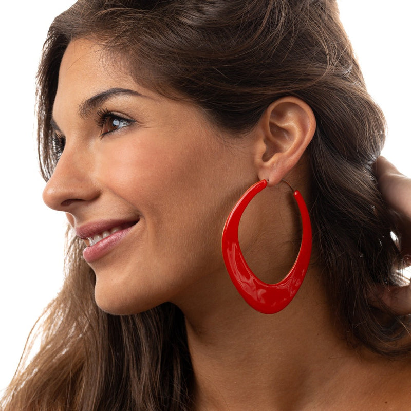 ORECCHINI-ODEON-OTTONE-SMALTATO-ARANCIONE-SCURO-IND