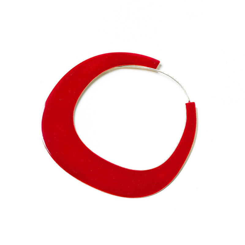ORECCHINI-ODEON-OTTONE-SMALTATO-ROSSO