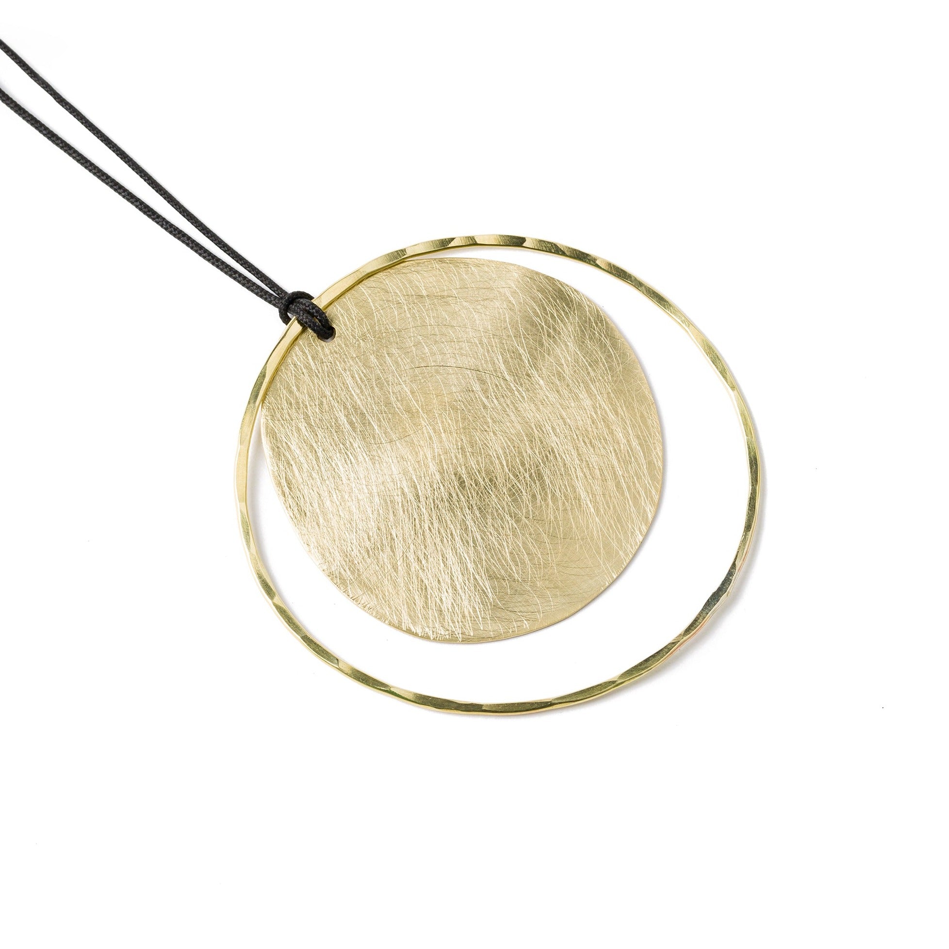 Gold Plated Gong Pendant