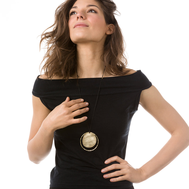 Brass Gong pendant