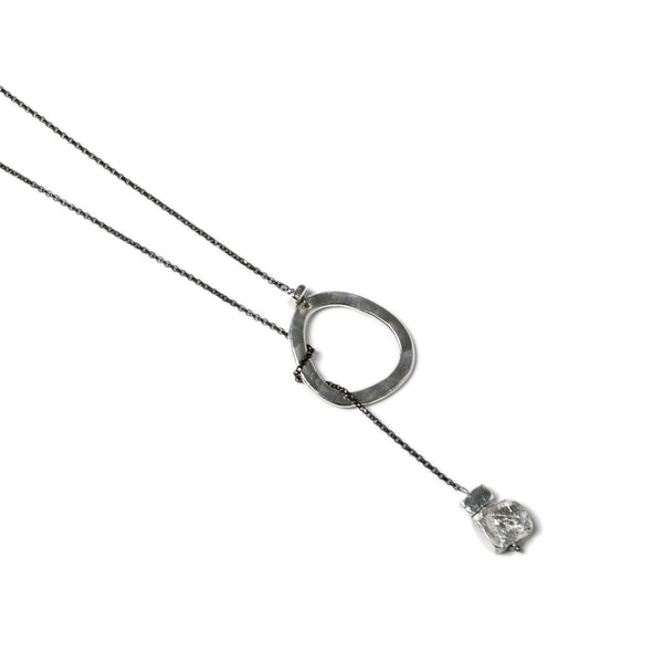 QUBI HOOD NECKLACE IN SILVER