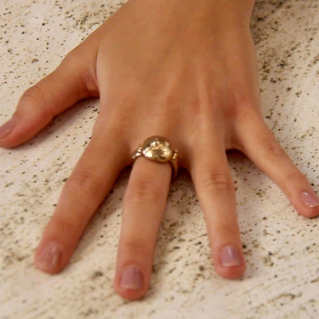Anello Agata in Bronzo