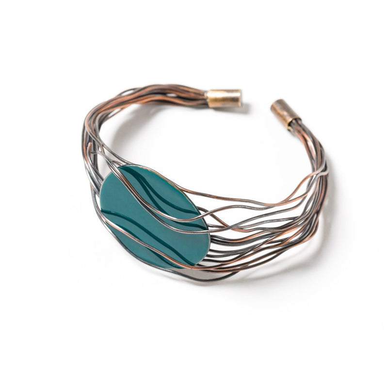 BRACCIALE_NIDO_RAME_PETROLIO