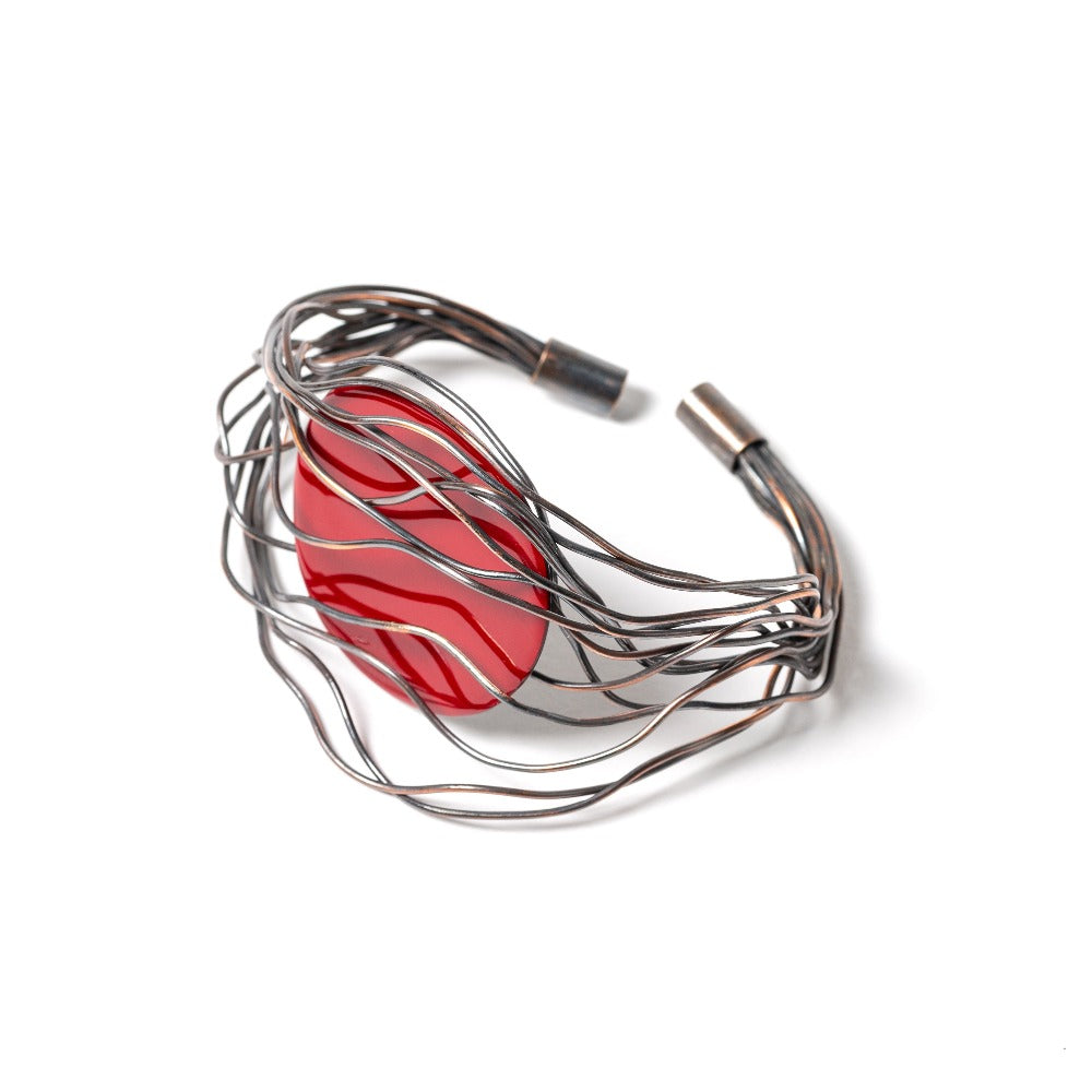 BRACCIALE_NIDO_RAME_ROSSO