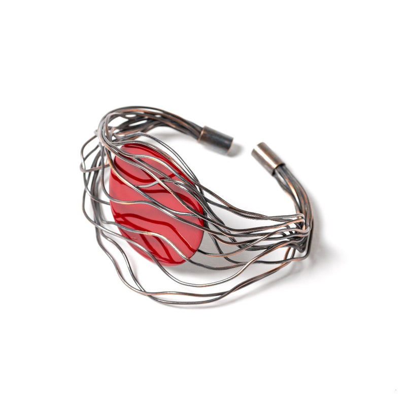 BRACCIALE_NIDO_RAME_ROSSO