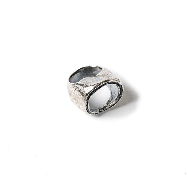 ANELLO CRATERE DI SUD EST IN ARGENTO