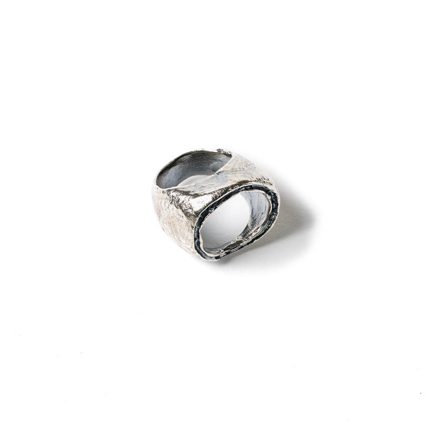 SOUTH EAST CRATER RING IN SILVER